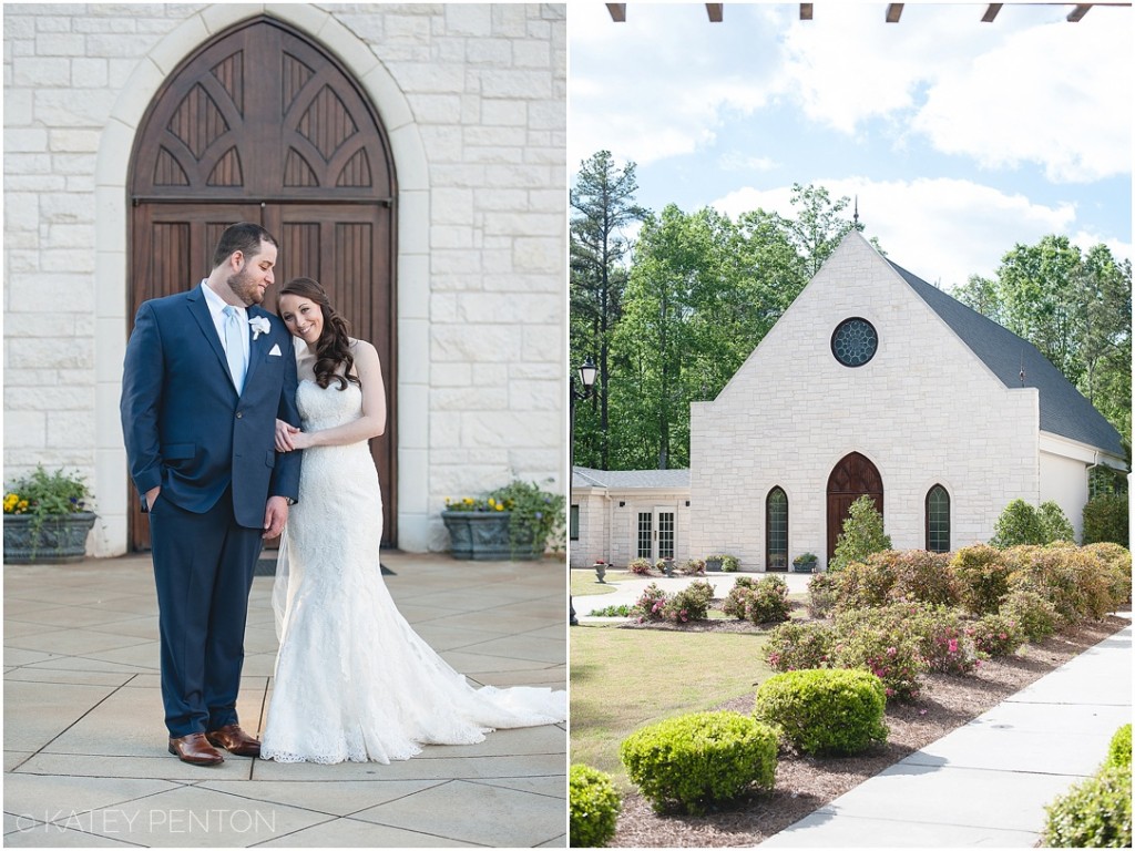 Ashton Gardens spring wedding, chapel portraits, bride and groom, white chapel