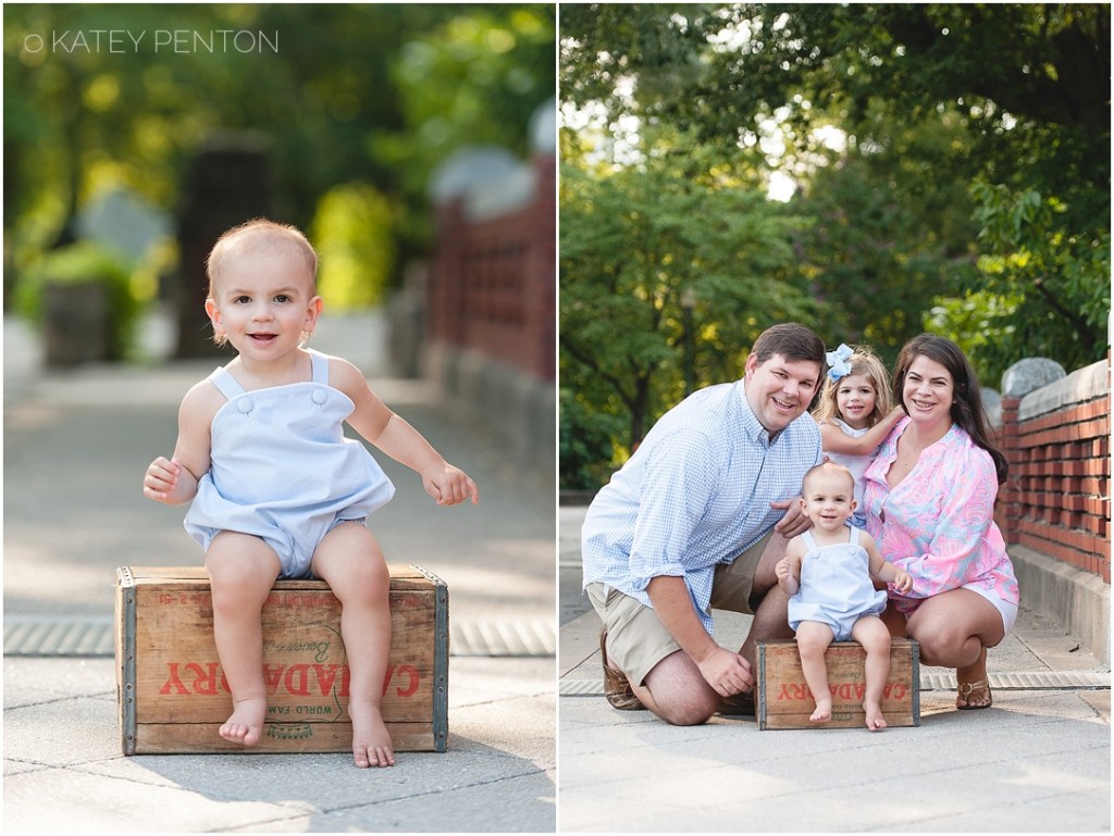 Piedmont Park Atlanta family photographer, one year portrait session